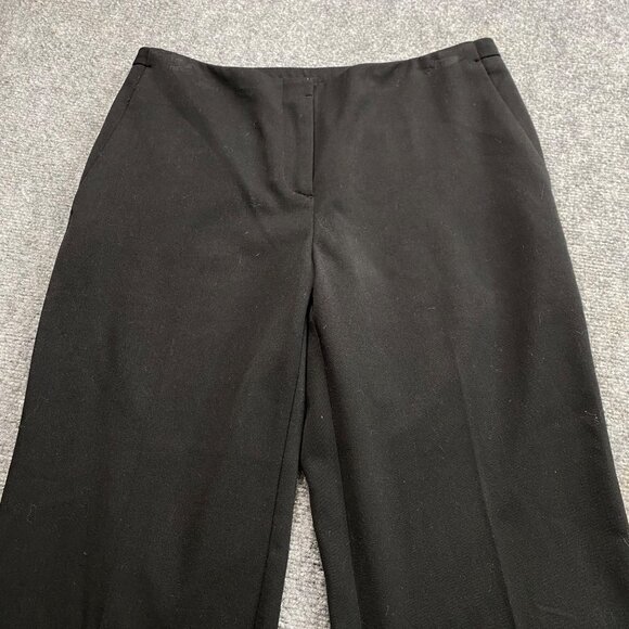 Chico's Pants Women's Small 4 Short Black Dress Wide‎ Leg Career Office 30x28.5 - Picture 9 of 12